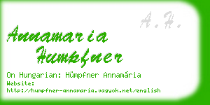annamaria humpfner business card